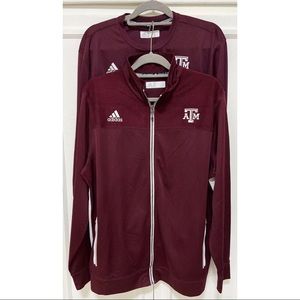 Adidas Texas A&M NCAA Mens L Track Jacket and Top